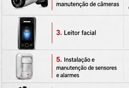 Serviço de leitor facial, portão eletrônico e controle de acesso
